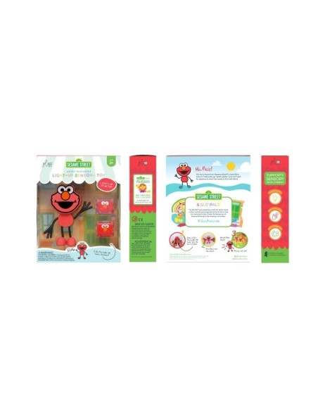 Set personaje Elmo + 2 cubos de luz Rojo