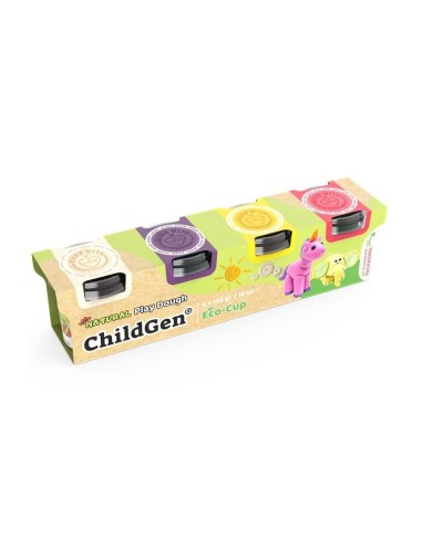 Plastilina natural set ecocup Unicornio 4 ud.