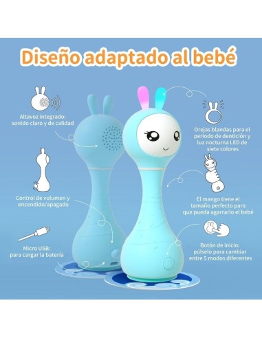 Smarty bunny Blue Sonajero Interactivo Castellano