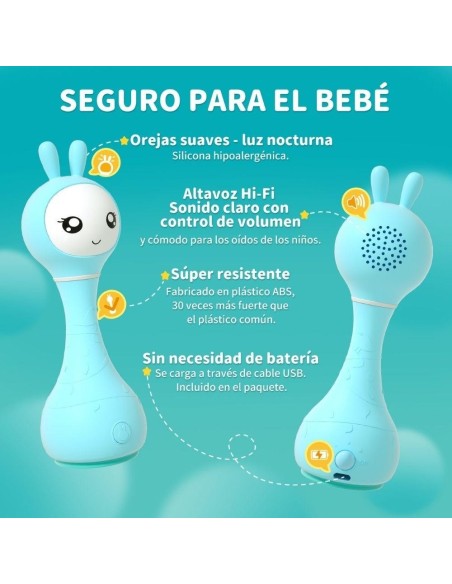 Smarty bunny Blue Sonajero Interactivo Castellano