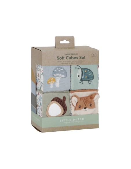 4 Cubos Apilables Blanditos Forest Friends