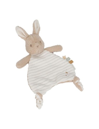Doudou conejito textura newborn natural Little Dutch