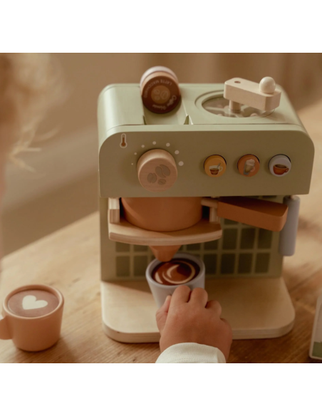 Cafetera de madera - Verde - Little Ducth