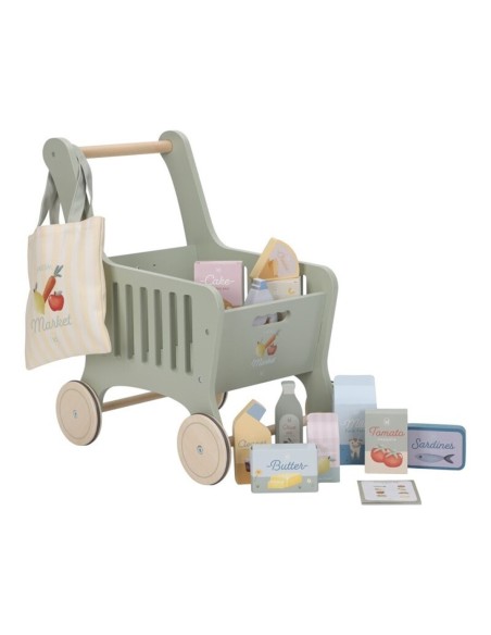 Carrito de Compra Madera Little Dutch