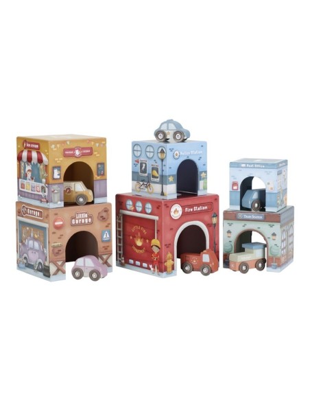 Torre Encajable Ciudad con Coches Little Dutch
