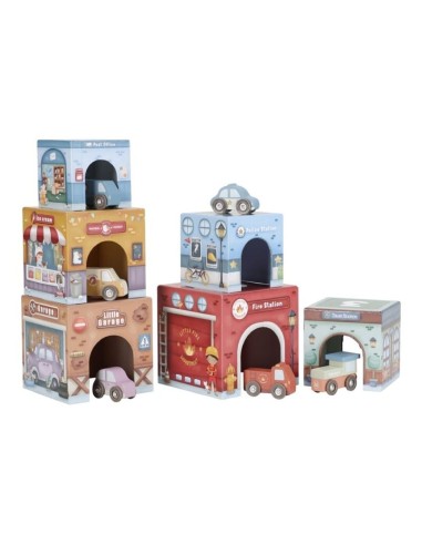 Torre Encajable Ciudad con Coches Little Dutch