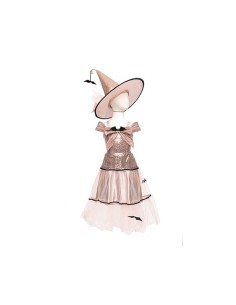 Vestido y Sombrero Bruja Glamurosa