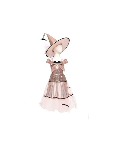 Vestido y Sombrero Bruja Glamurosa