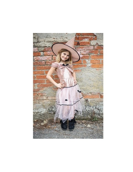 Vestido y Sombrero Bruja Glamurosa