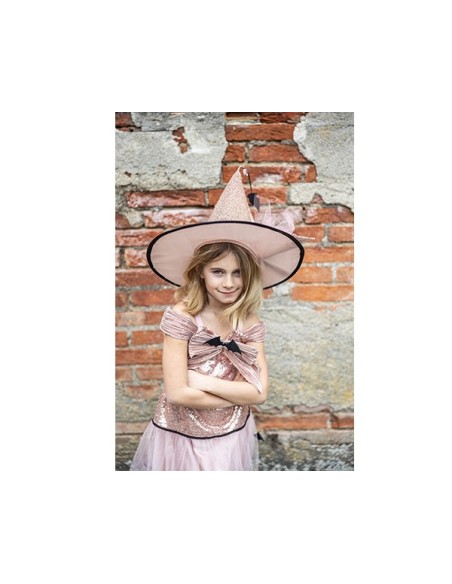 Vestido y Sombrero Bruja Glamurosa