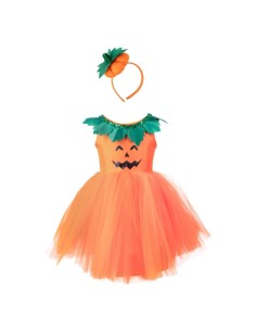 Vestido y Diadema de Calabaza