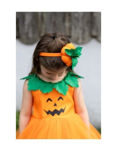 Vestido y Diadema de Calabaza 2