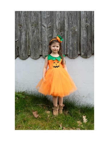 Vestido y Diadema de Calabaza