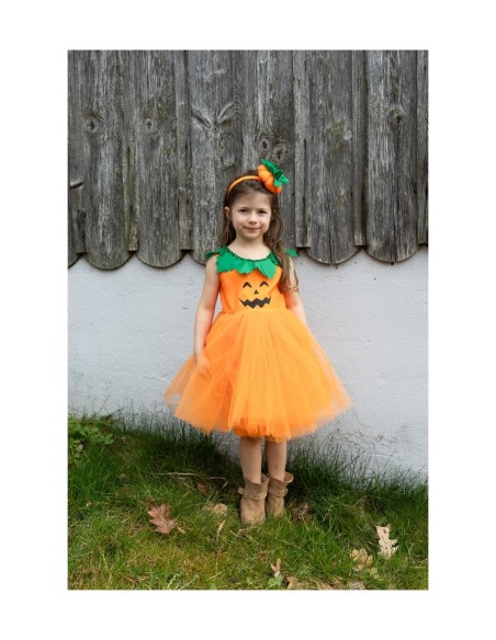 Vestido y Diadema de Calabaza