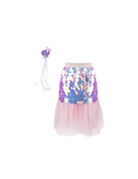 Disfraz falda Sirena Rosa T. 4-6 años