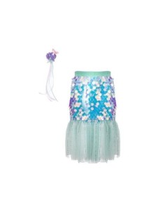 Disfraz falda Sirena Menta T. 4-6 años