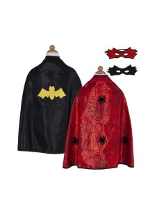 Capa y Antifaz Reversibles Superheroes 3-4 años