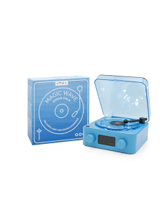 Altavoz sensorial con forma de tocadiscos Azul 2