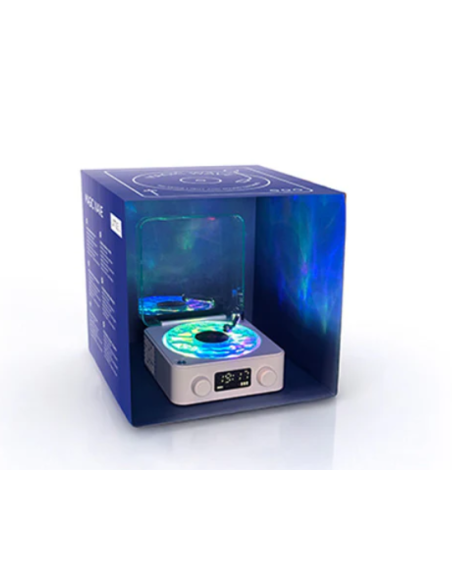 Altavoz sensorial con forma de tocadiscos Azul
