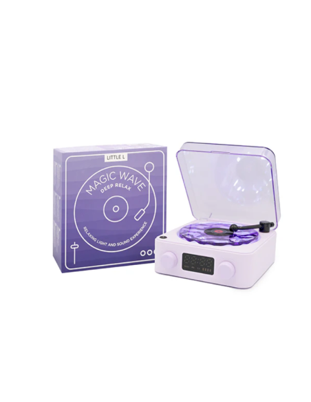 Altavoz sensorial con forma de tocadiscos Violeta