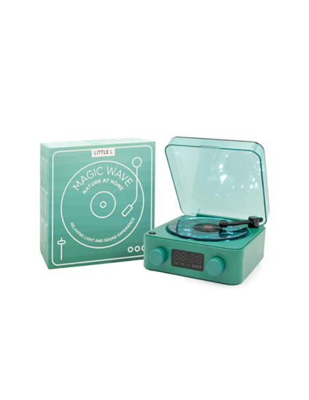 Altavoz sensorial con forma de tocadiscos Verde