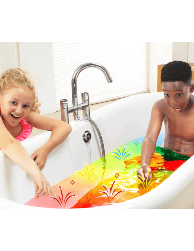 Zimpli Crackle Baff Rainbow - Paquete de 6