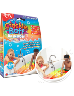 Zimpli Crackle Baff Rainbow - Paquete de 6