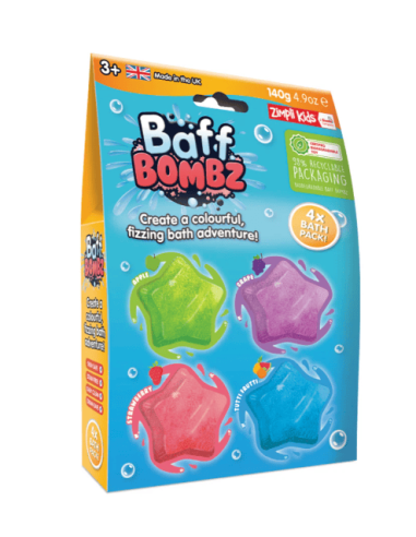 Baff Bombz: 4 Pack Star- Zimpli Kids