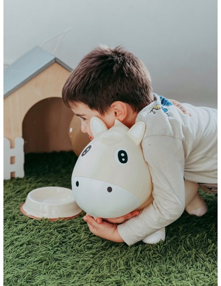 Caballo Saltarín Rosa Pastel