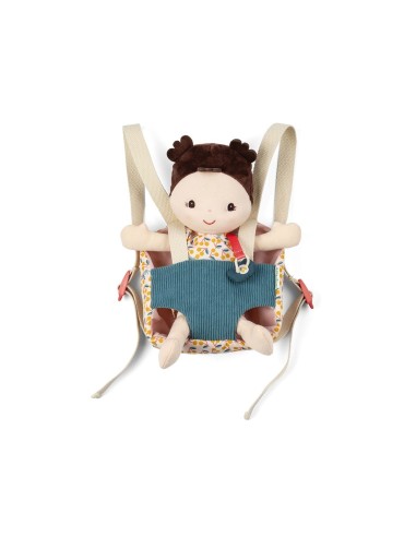 Muñeca de Tela Jeanne y Portabebé