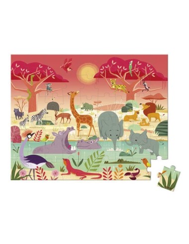 Puzzle La reserva de los Animales 54 Piezas