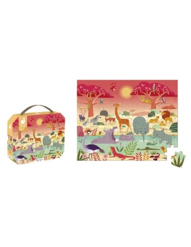 Puzzle La reserva de los Animales 54 Piezas