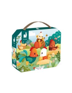 Puzzle Bienvenidos al Corral 20 piezas Janod