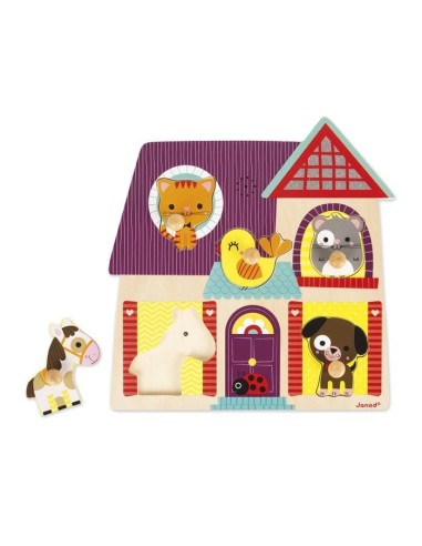 Puzzle encajable musical amigos Janod