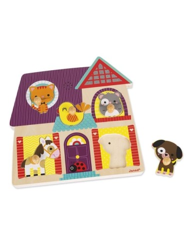 Puzzle encajable musical amigos Janod