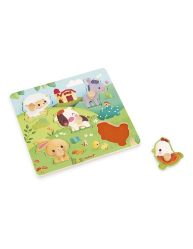 Puzzle con Pinza La Granja Janod