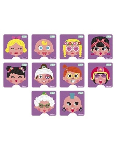 Magneti Book Crazy Faces Janod