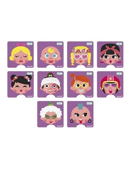 Magneti Book Crazy Faces Janod