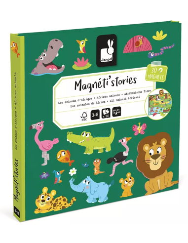 Magnéti'stories Animales Africanos Janod