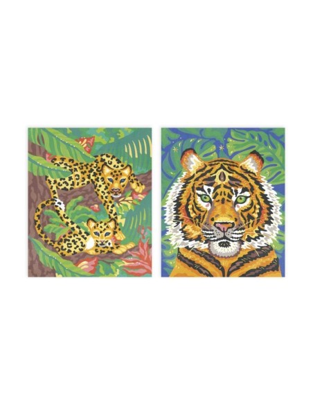 Pinta por números Acuarela Felinos