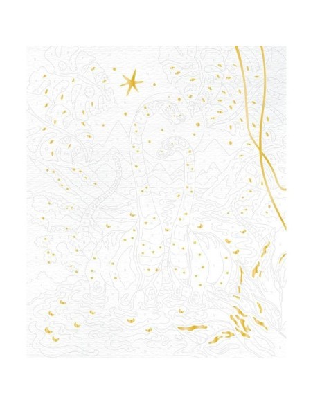 Pinta por números Acuarela Dinosaurios