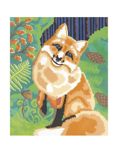 Pinta por números Acuarela Bosque