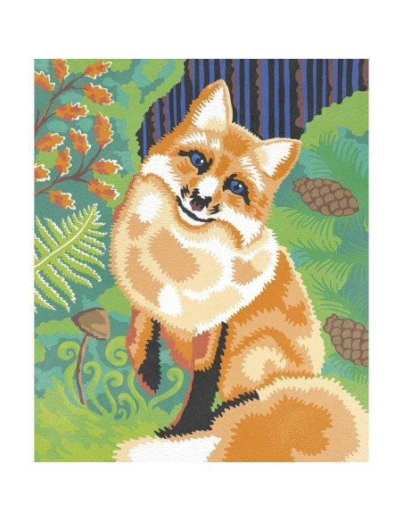 Pinta por números Acuarela Bosque