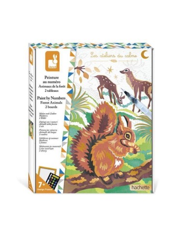 Pinta por números Acuarela Bosque