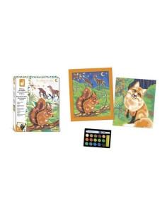 Pinta por números Acuarela Bosque