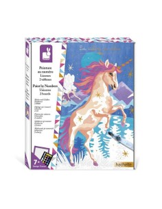 Pinta por números Acuarela Unicornios 2