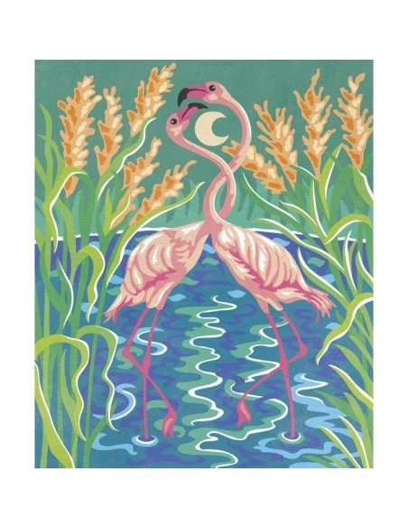 Pinta por números Acuarela Pajaros Fabulosos