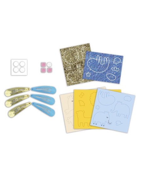 Crea 6 Trabas con Purpurina Animales Exoticos