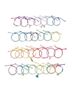 30 pulseras envolventes de arcoíris Janod 2