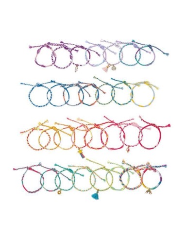 30 pulseras envolventes de arcoíris Janod